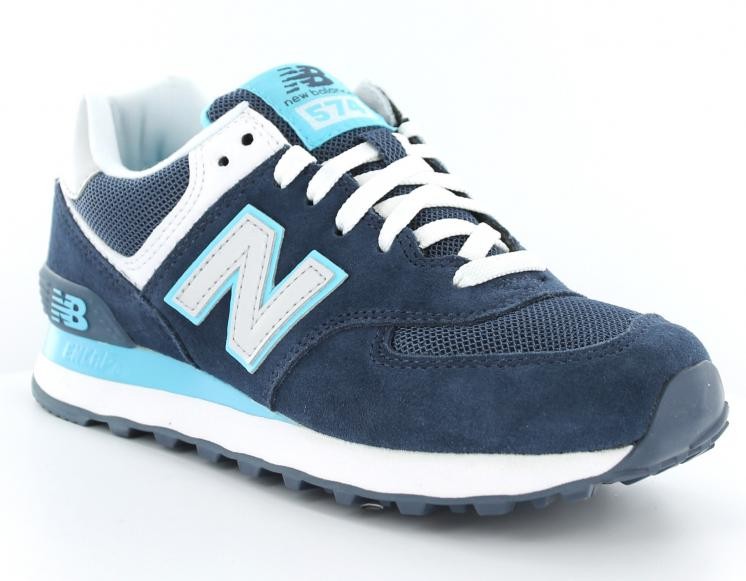 new balance bleu femme 574